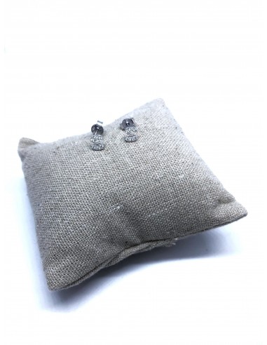 Orecchini a Lobo con Lettera di Zirconi