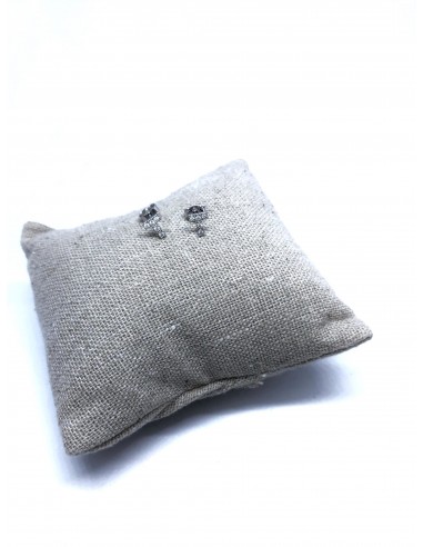 Orecchini a Lobo con Lettera di Zirconi