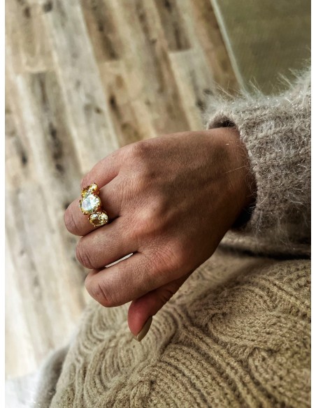 Trilogy Luxury Oval Champagne Ring