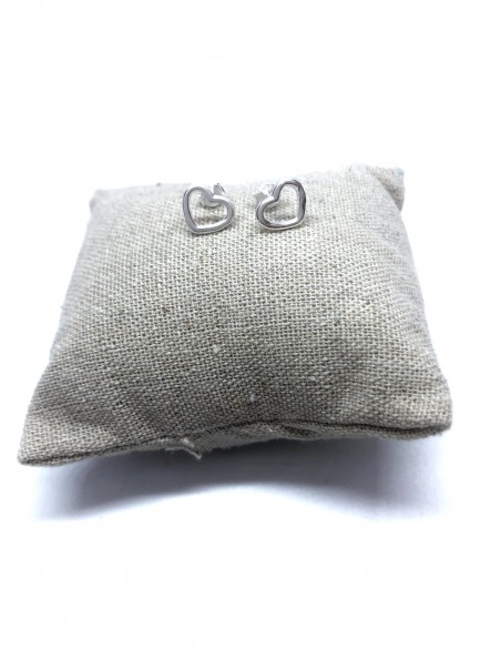 Orecchini a Lobo con Cuore a Filo