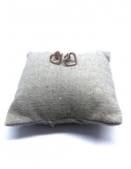 Orecchini a Lobo con Cuore a Filo