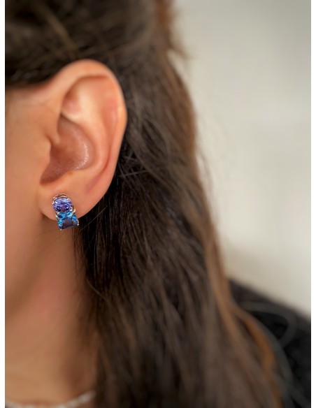 Little Paris Blue Earrings