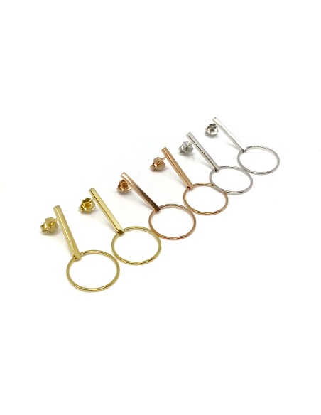 Geometric Simple Circle Earrings