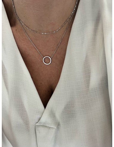 Double and Round Wire Necklace