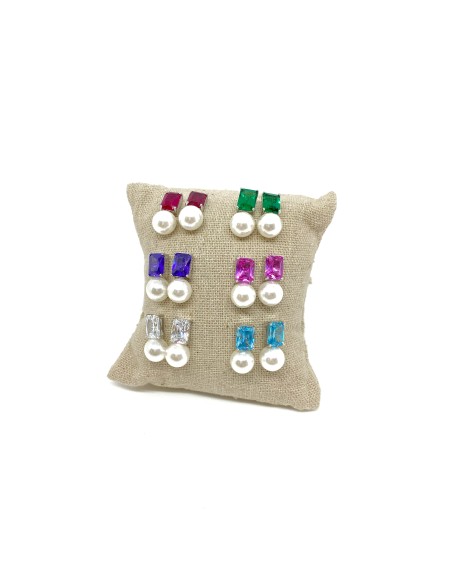 Spring Pearl and Stone Earrings