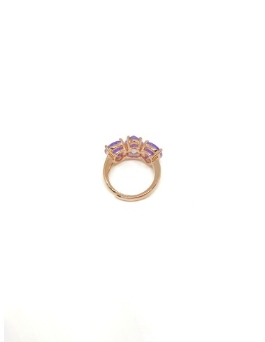 Purple Drops Luxury Trilogy Ring