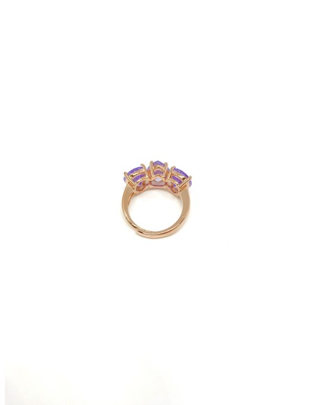 Purple Drops Luxury Trilogy Ring