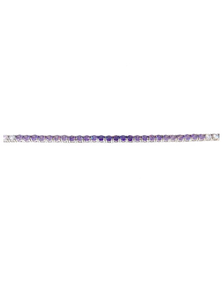 Color Gradation Tennis Bracelets