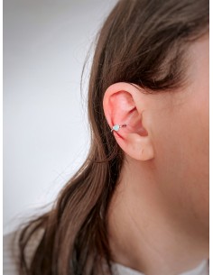 Enameled Heart Ear Cuff