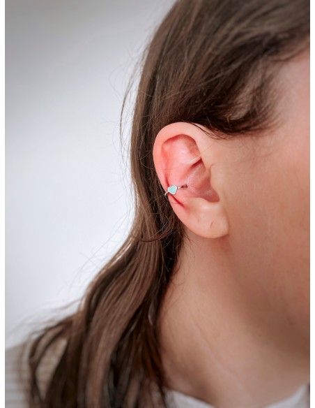 Ear Cuff Cuore Smaltato