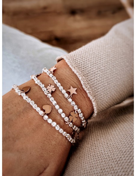 Bracciale Pepite 4 mm e Soggetti Pendenti
