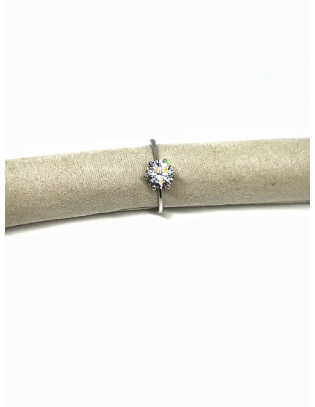 Anello Solitario Regolabile