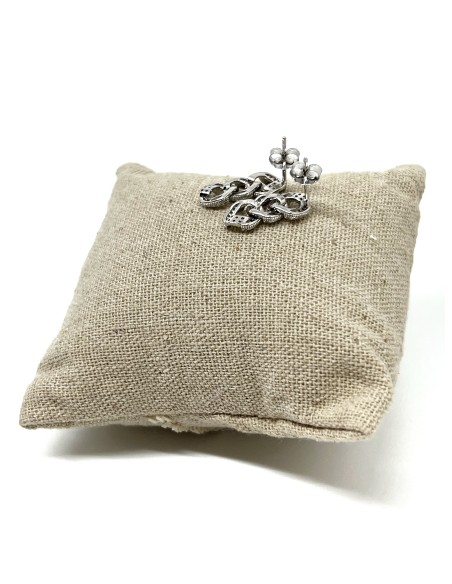 Orecchini Pendenti Groumette con Zirconi