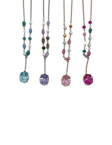 Tie Necklace and Stone