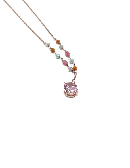 Tie Necklace and Stone