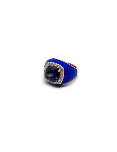 Big Adjustable Enamel Ring