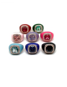 Anello Regolabile Smaltato Big