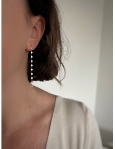 Faceted Mesh Lobo Earrings