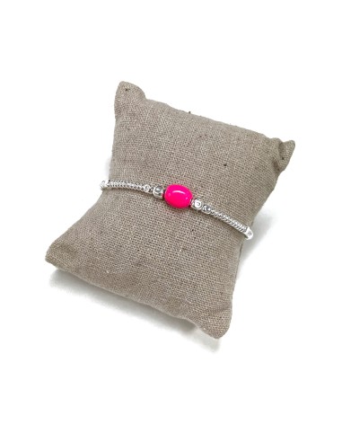 Enamelled Cubes and Oval Nugget Bracelet