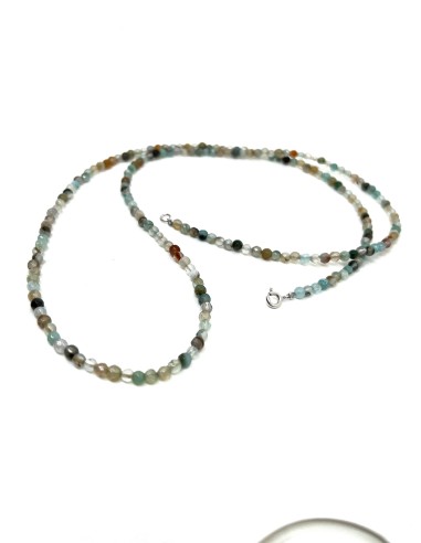 Long Blue Quartz Necklace