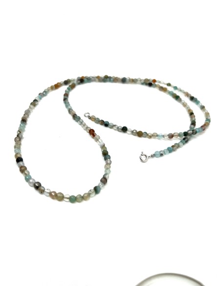 Long Blue Quartz Necklace