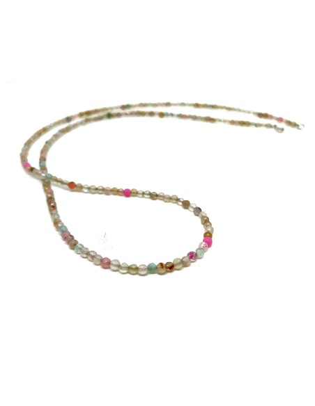 Long Pink Quartz Necklace