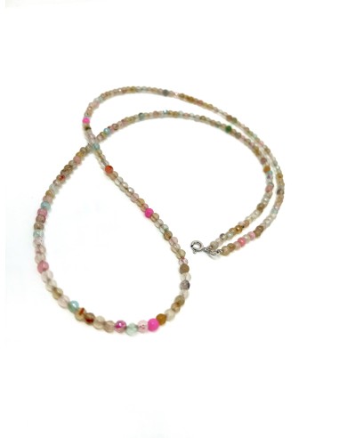 Long Pink Quartz Necklace