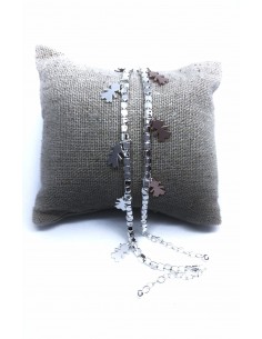 Bracciale con Pepite 3 mm e Bimbe Pendenti