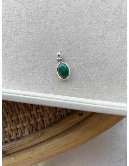 Small Oval Medallion of Malachite