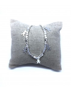 Bracciale con Pepite 3 mm e Bimbi Pendenti 2
