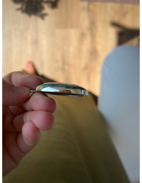 Medaglione Ovale di Turchese 2.8 cm x 4.3 cm