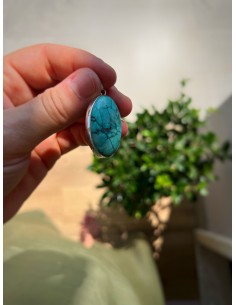 Oval Turquoise Medal 2.2 cm... 2