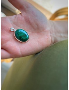 Medaglione Ovale Malachite...