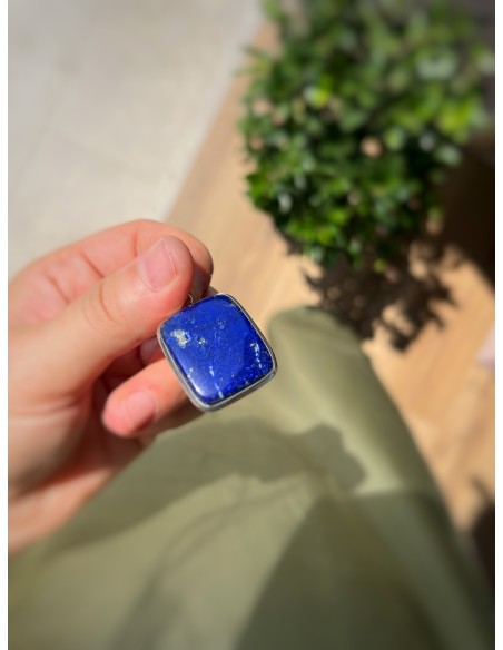 Medaglione Quadrato Lapislazzuli 2.6 cm x 3 cm