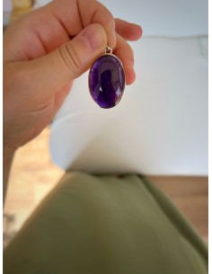 Oval Amethyst Medal 2.5 cm... 2