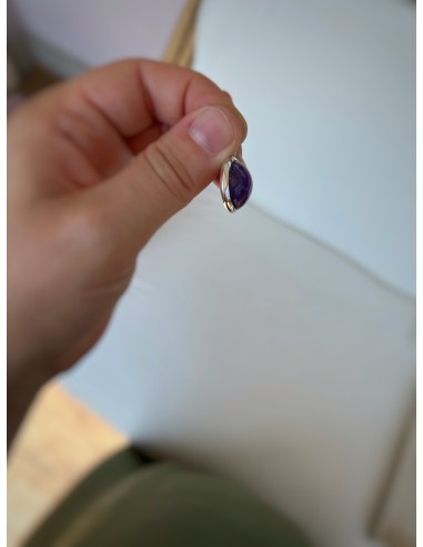 Round Amethyst Medal 1.8 cm