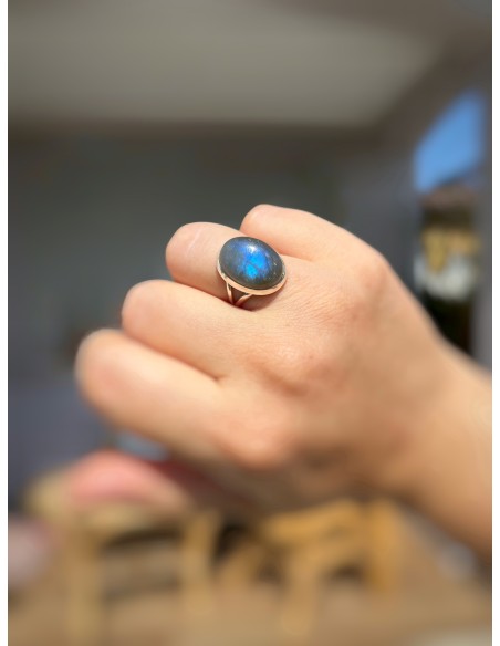 Anello Labradorite