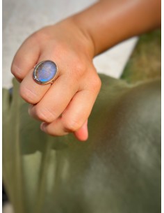 Anello Labradorite Chiara