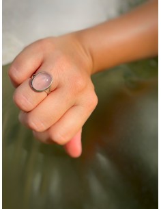 Anello Quarzo Rosa