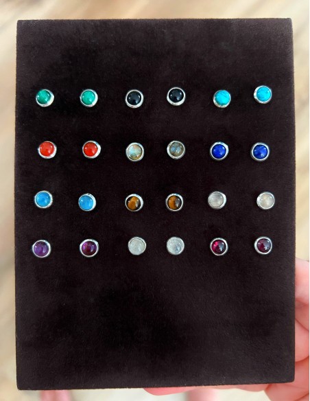 Earrings Natural Stones