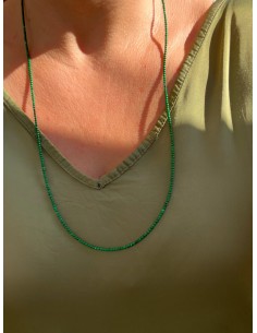 Long Necklace Malachite