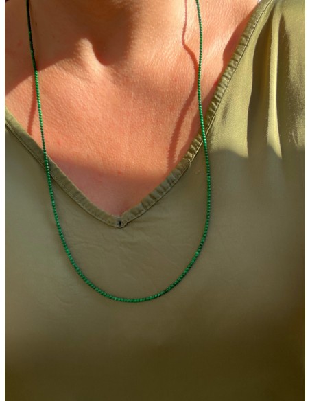 Collana Lunga Malachite