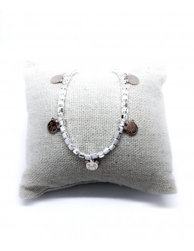 Bracciale con Pepite 3 mm e Orsetti Pendenti