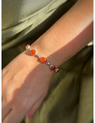 Carnelian Oval Bracelet