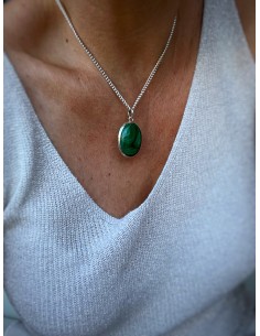 Malachite Oval Medallion...