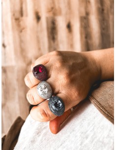 Adjustable Pavè Ring