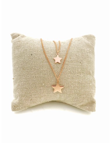 Double Necklace with Stars Pendant