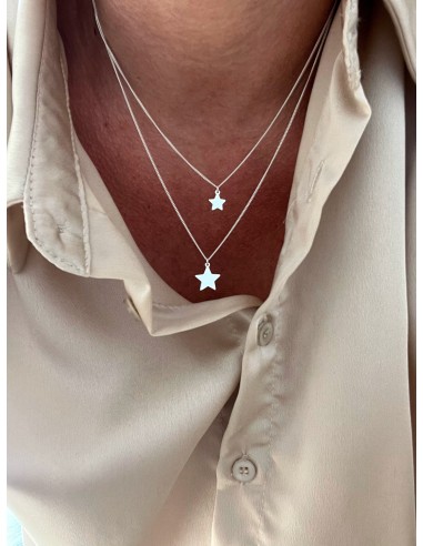 Double Necklace with Stars Pendant
