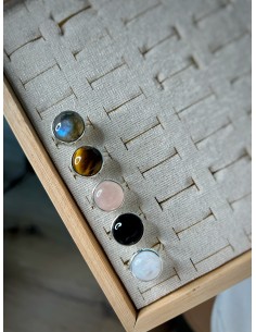Ring Natural Stone Round