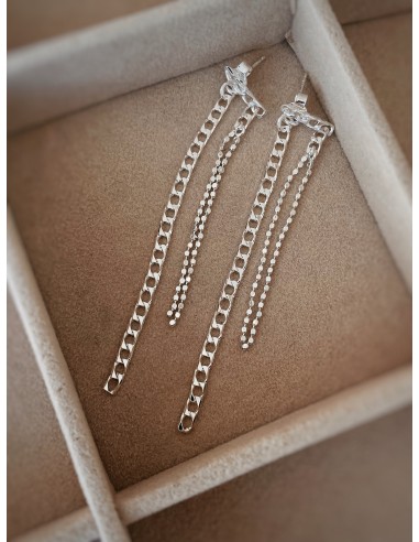 Orecchini Doppia Catena